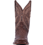 Dan Post Boots Dan Post Men's Alamosa Chocolate Full Quill Ostrich Exotic Boots DP3875