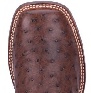 Dan Post Boots Dan Post Men's Alamosa Chocolate Full Quill Ostrich Exotic Boots DP3875