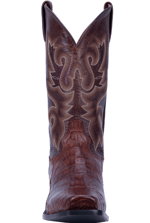Dan Post Boots Dan Post Men's Bayou Brass Genuine Caiman Tail Exotic Western Boots DP3074