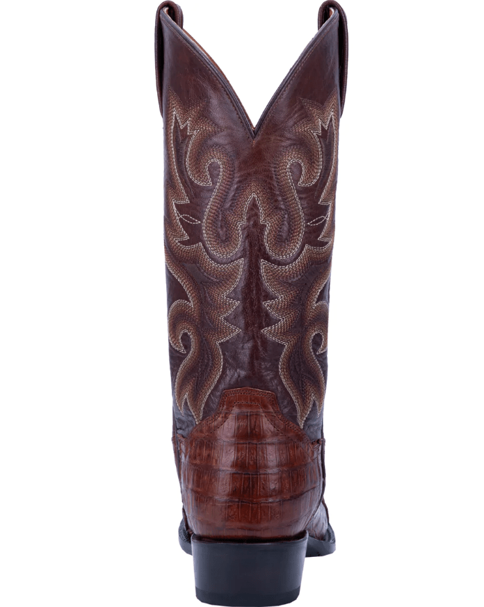 Dan Post Boots Dan Post Men's Bayou Brass Genuine Caiman Tail Exotic Western Boots DP3074