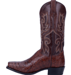 Dan Post Boots Dan Post Men's Bayou Brass Genuine Caiman Tail Exotic Western Boots DP3074