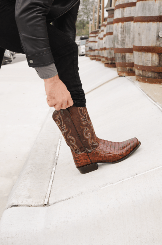 Alligator boots 2025 mens western
