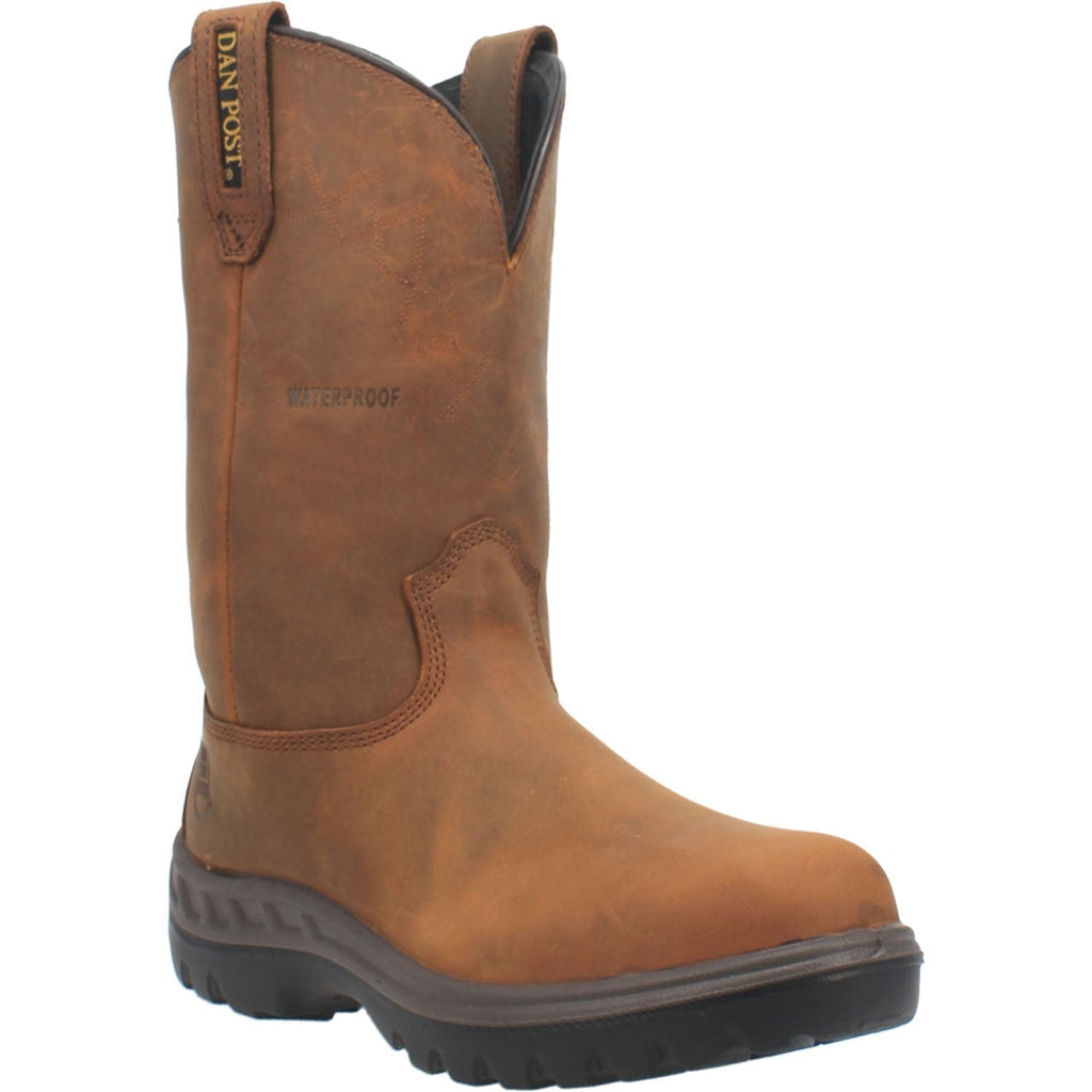 Dan Post Boots Dan Post Men's Cummins Tan Waterproof Steel Toe Work Boots DP62904