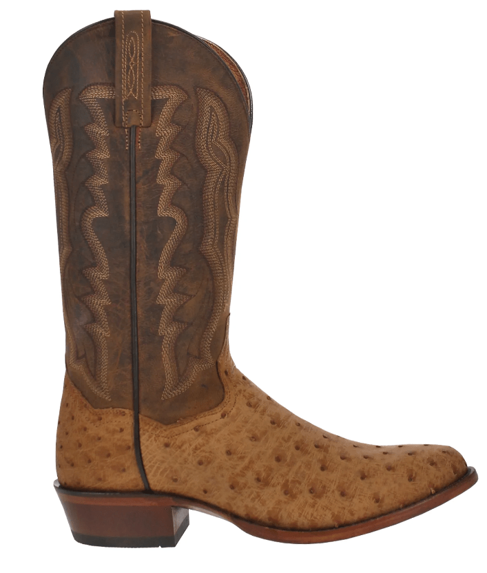 Dan post ostrich square online toe boots
