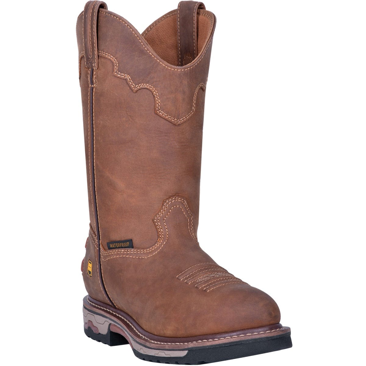 Dan Post Boots Dan Post Men's Journeyman Saddle Brown Waterproof Work Boots DP69502