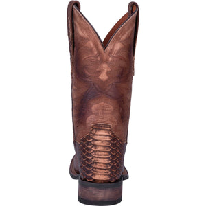 Dan Post Boots Dan Post Men's KA Python Print Brown Leather Western Boots DP4526