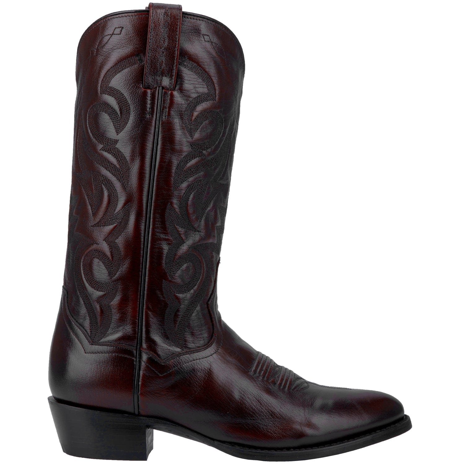 Dan Post Men's Milwaukee Black Cherry Leather Cowboy Boots DP2112R