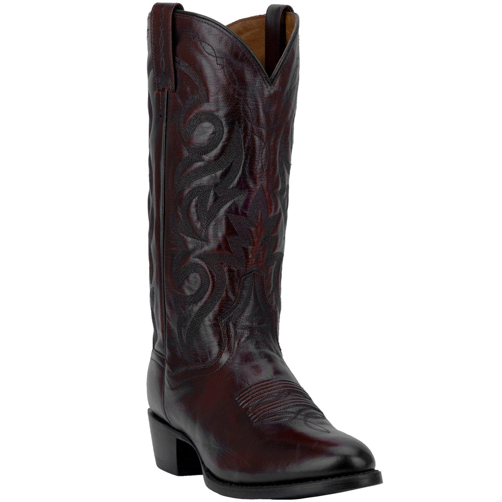 Dan Post Boots Dan Post Men's Milwaukee Black Cherry Leather Cowboy Boots DP2112R