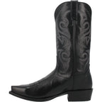 Dan Post Boots Dan Post Men's Milwaukee Black Snip Toe Leather Cowboy Boots DP2140