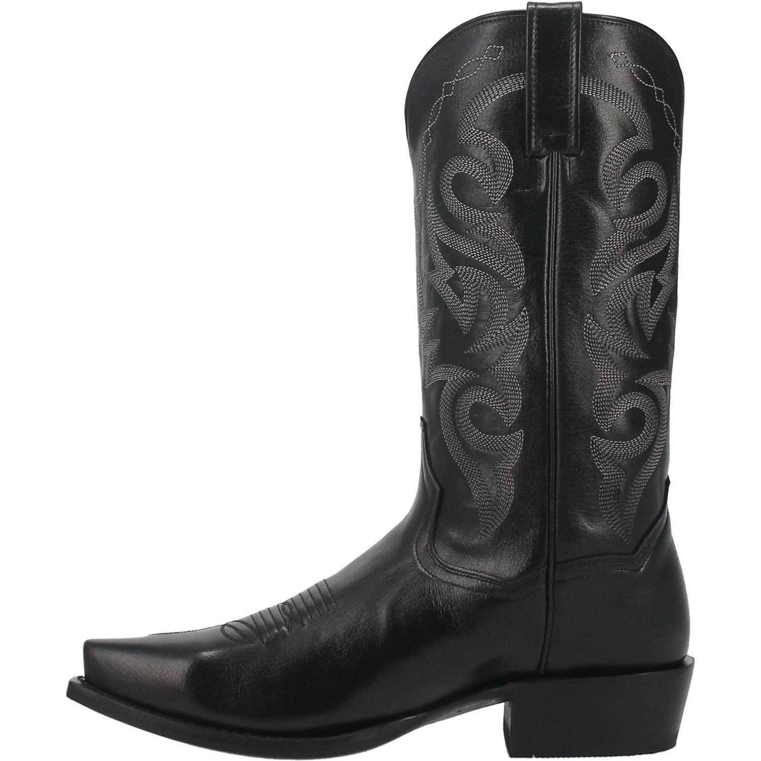 Dan Post Boots Dan Post Men's Milwaukee Black Snip Toe Leather Cowboy Boots DP2140