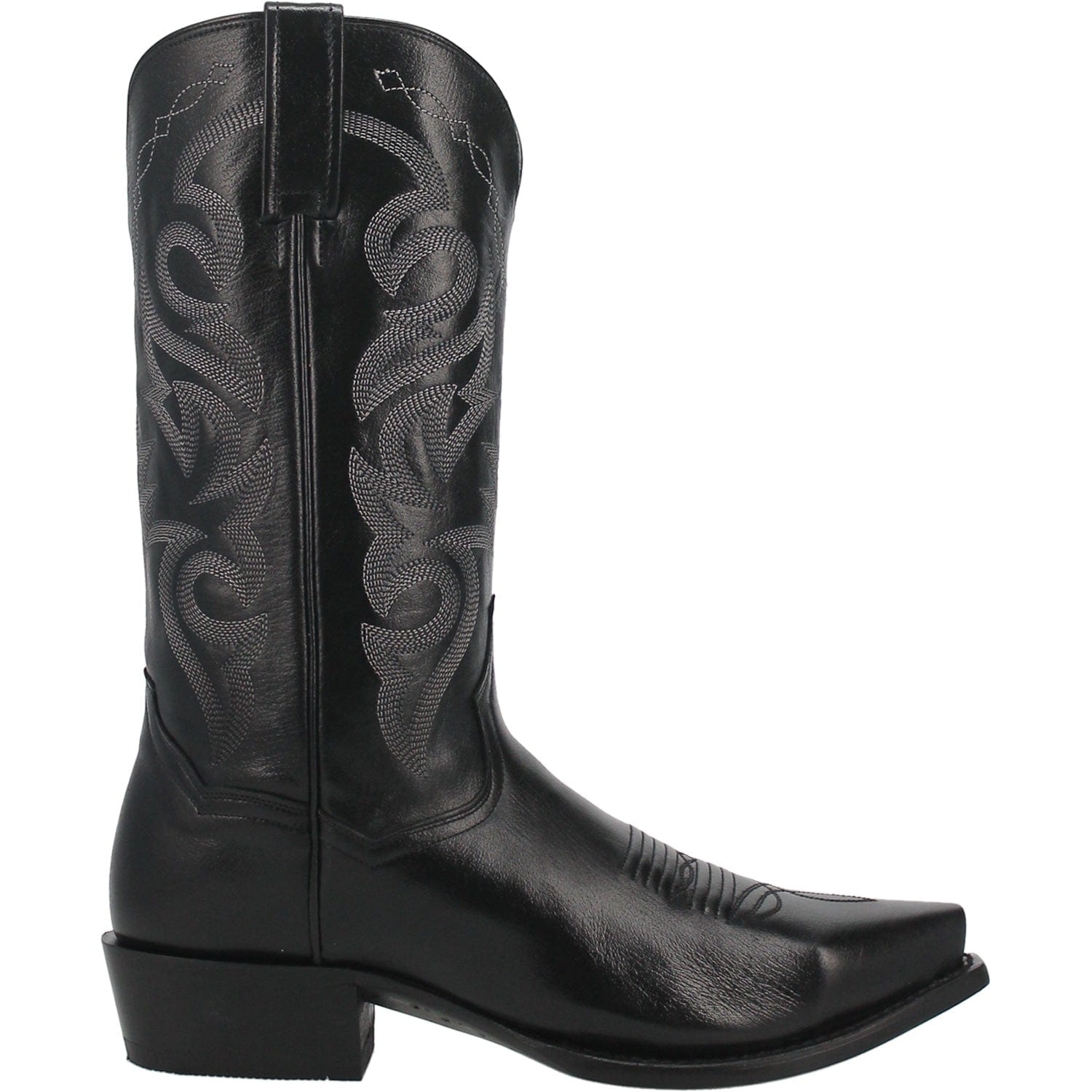Dan Post Boots Dan Post Men's Milwaukee Black Snip Toe Leather Cowboy Boots DP2140