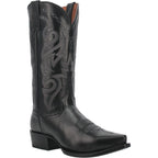Dan Post Boots Dan Post Men's Milwaukee Black Snip Toe Leather Cowboy Boots DP2140