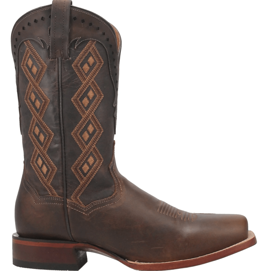 DAN POST Boots Dan Post Men's Seligman Brown Leather Cowboy Boots DP4104