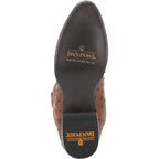 Dan Post Boots Dan Post Men's Tempe Saddle Brown/Chocolate Full Quill Ostrich Western Boots DP2323