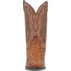 Dan Post Boots Dan Post Men's Tempe Saddle Brown/Chocolate Full Quill Ostrich Western Boots DP2323