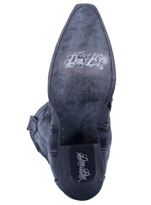 Dan Post Boots Dan Post Women's Hallie Black Distressed Leather Western Boots DP4027