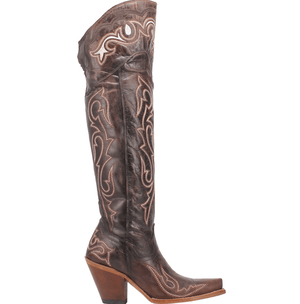 DAN POST Boots Dan Post Women's Kommotion Chocolate Leather 20" Western Boots DP4342