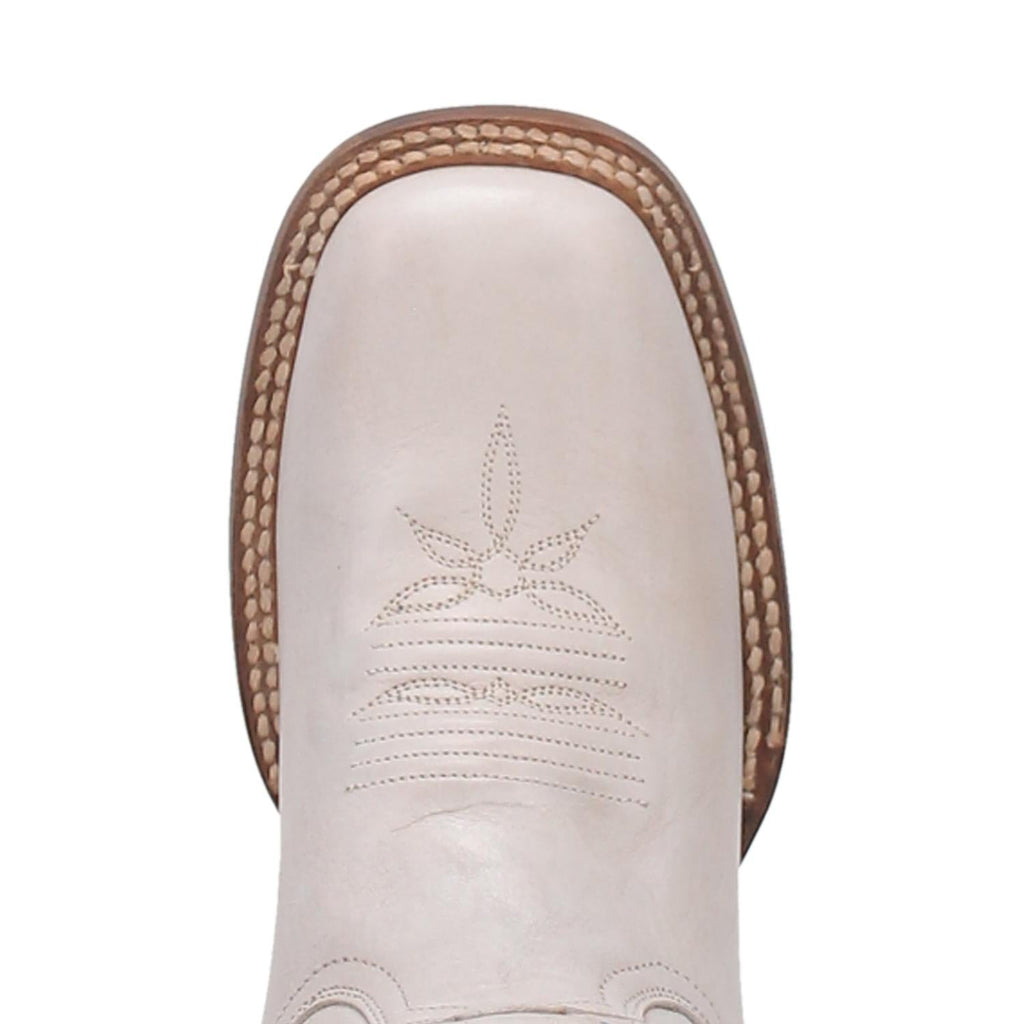 DAN POST Boots Dan Post Women's Sugar White Square Toe Leather Cowgirl Boots DP4999
