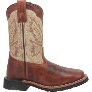 Dan Post Boots Dan Post Youth Lil' Koufax Brown Leather Cowboy Boots DPC3922