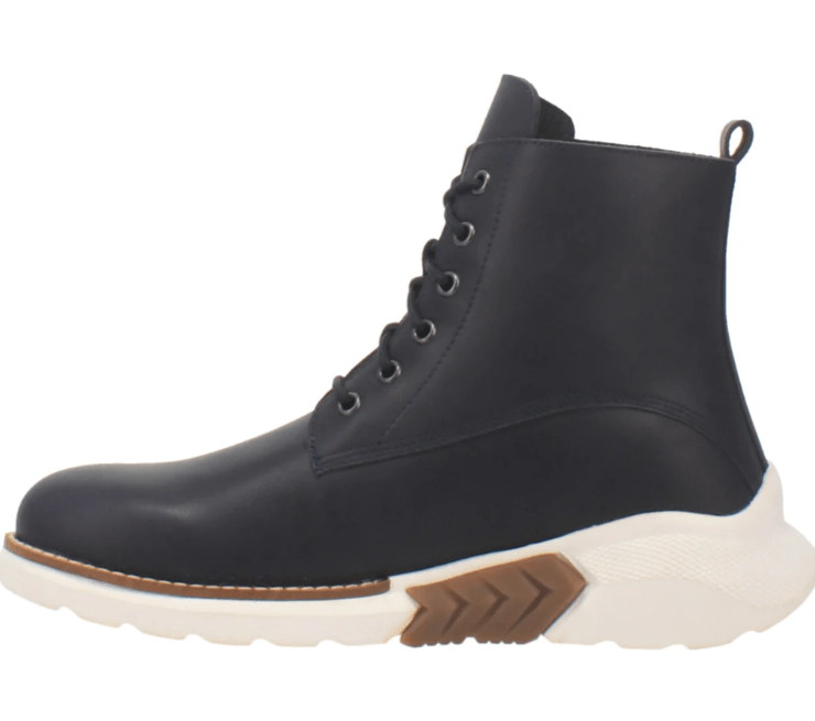 Dingo Boots Dingo Men's #Blacktop Navy Leather Lace Up Boots DI 311