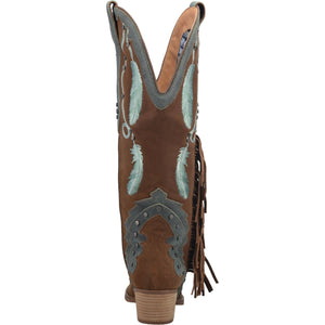 Dingo Boots Dingo Women's #Dream Catcher Brown Leather Cowgirl Boots DI 267
