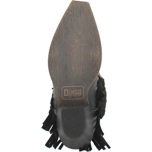 DINGO Boots Dingo Women’s #Gypsy Black Fringe Western Boots DI 737