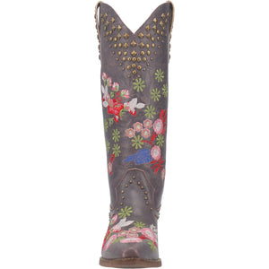 Dingo Boots Dingo Women's #Poppy Lavender Floral Leather Cowgirl Boots DI 732