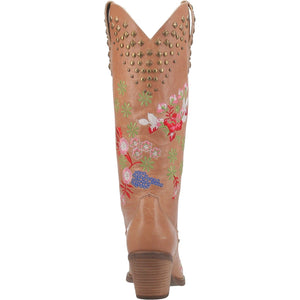 Dingo Boots Dingo Women's #Poppy Tan Floral Leather Cowgirl Boots DI 732