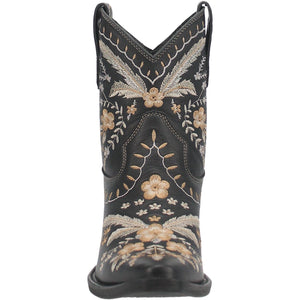 Dingo Boots Dingo Women's #Primrose Black Floral Ankle Western Booties DI 748