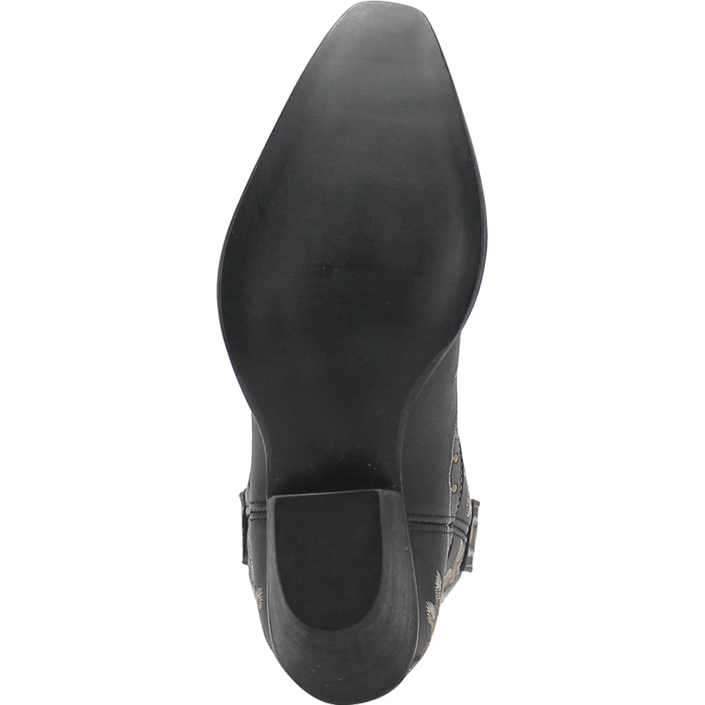 Dingo Boots Dingo Women's #Primrose Black Floral Ankle Western Booties DI 748