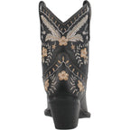 Dingo Boots Dingo Women's #Primrose Black Floral Ankle Western Booties DI 748