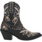 Dingo Boots Dingo Women's #Primrose Black Floral Ankle Western Booties DI 748
