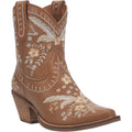 Dingo Boots Dingo Women's #Primrose Brown Floral Ankle Western Booties DI 748