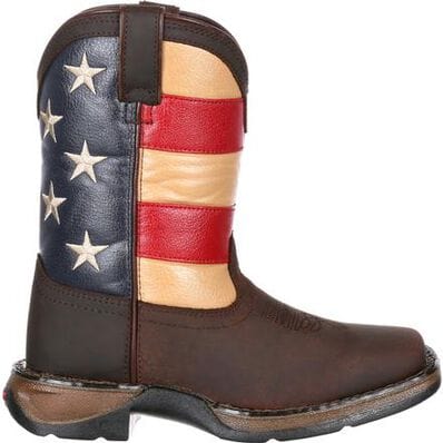 DURANGO BOOTS Boots Durango Big Kids Lil' Rebel American Flag Western Boots DBT0160