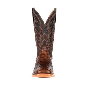 DURANGO BOOTS Boots Durango Men's Premium Exotic Full-Quill Ostrich Antiqued Saddle Western Boots DDB0274