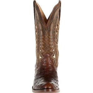 DURANGO BOOTS Boots Durango Men's Premium Exotic Full-Quill Ostrich Oiled Saddle Western Boot DDB0277