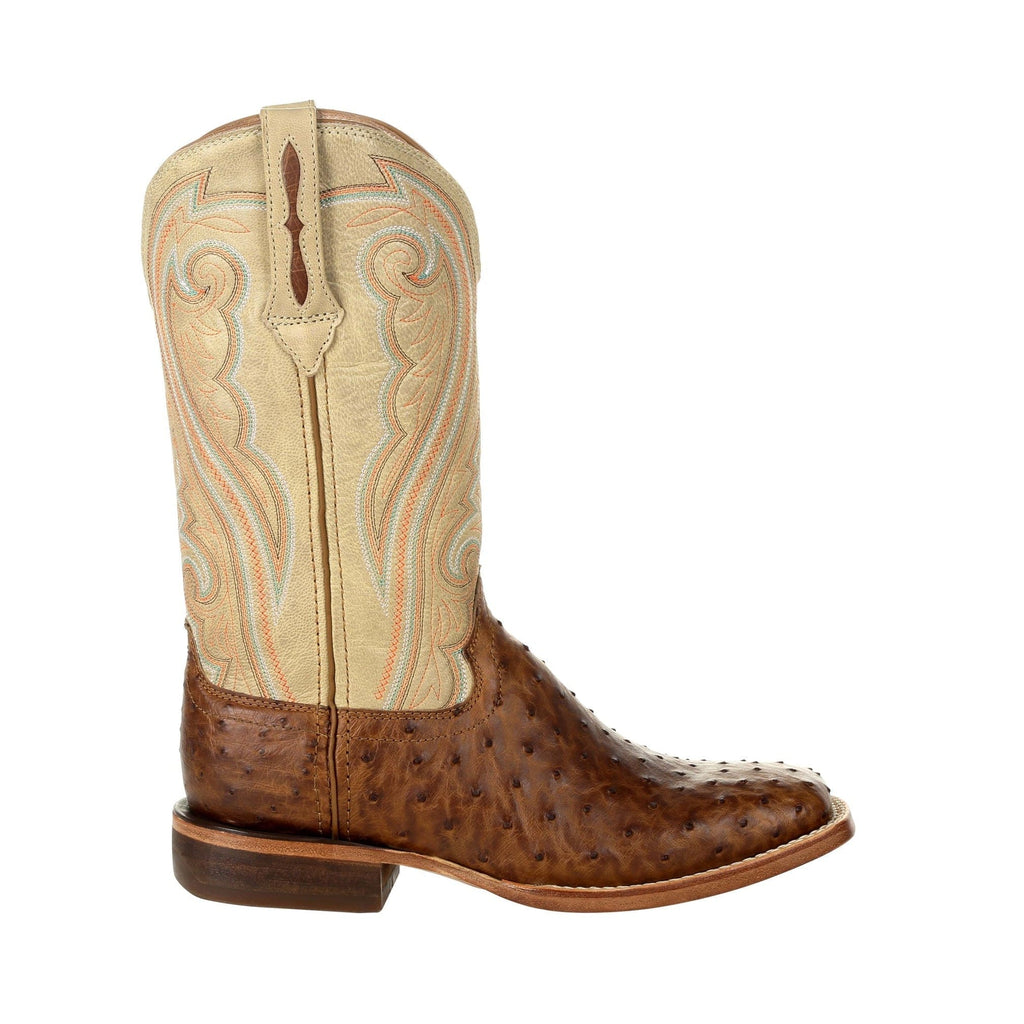 DURANGO BOOTS Boots Durango Women's Premium Sunset Wheat Exotic Full-Quill Ostrich Western Boots DRD0388