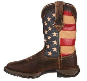 DURANGO BOOTS Boots Durango Women's Rebel Patriotic Flag Square Toe Western Boot - RD4414