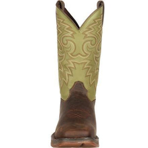 Durango Boots Durango Rebel Coffee and Cactus Pull-on Western Boot DB5416