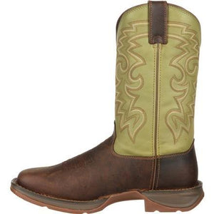 Durango Boots Durango Rebel Coffee and Cactus Pull-on Western Boot DB5416