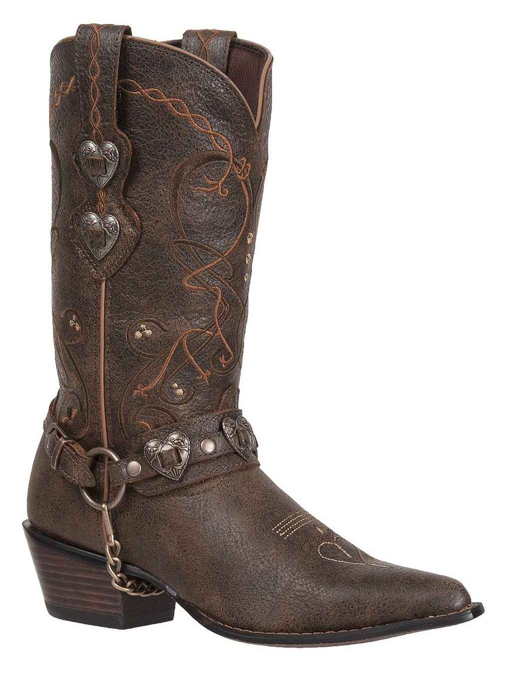 Durango Boots Durango Women's Crush Brown Heartbreaker Cowgirl Boots RD4155