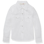 Ely & Walker Shirts Ely & Walker Girls White Long Sleeve Western Shirt 15521905