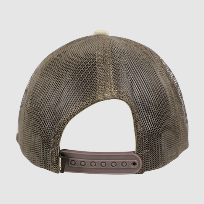 FLORIDA CRACKER TRADING Hats Florida Cracker Trading Men's Khaki/Brown Trucker Ball Cap