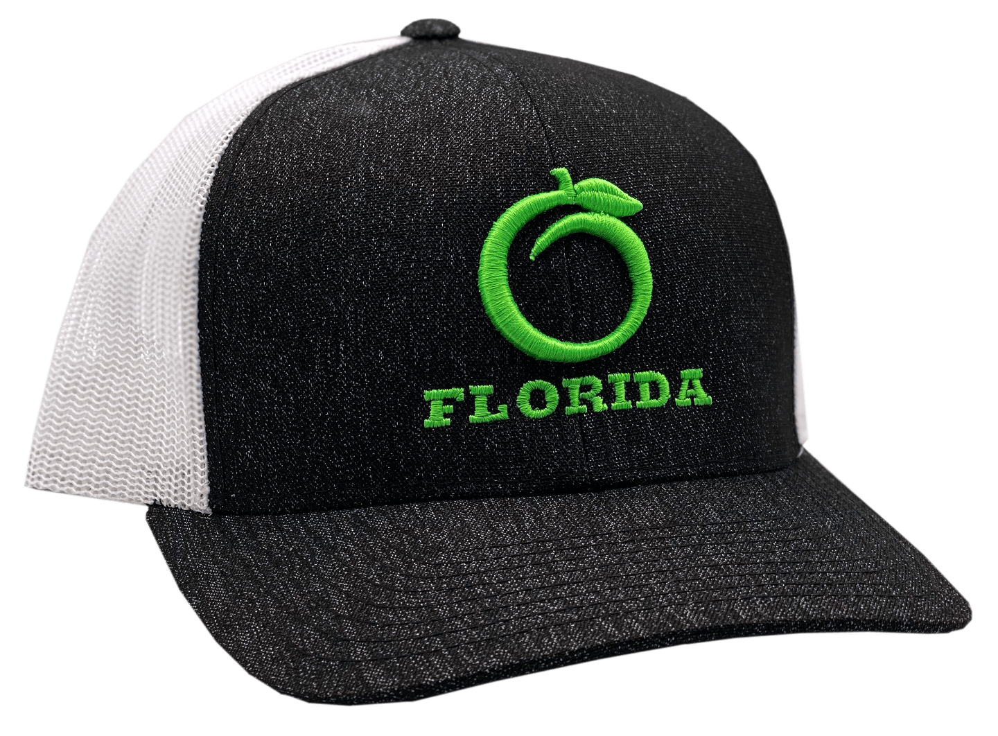 Florida Heritage Hats Florida Heritage Florida Snapback Heather Black/Lime