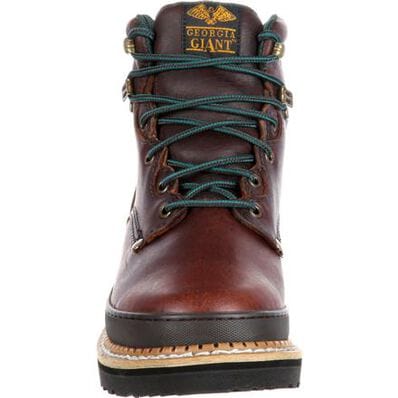 GEORGIA BOOT Boots Georgia Boot Men's Brown Giant Lace-Up Mahogany Work Boots G6274