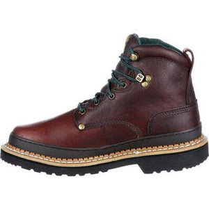 GEORGIA BOOT Boots Georgia Boot Men's Oxblood Giant Steel Toe Lace-Up Work Boots G6374