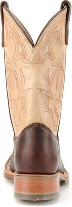 HH BROWN Boots Double H Men's ICE Graham Brown Bison and Echo Taupe Roper Boots DH4305