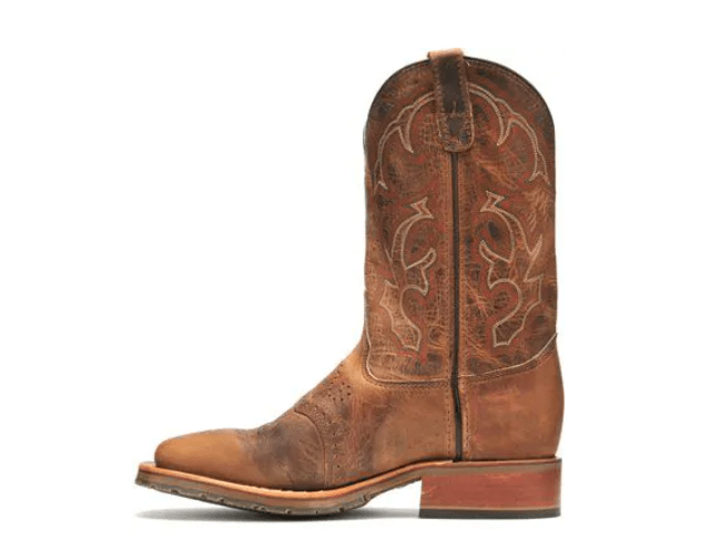 HH BROWN Boots Double H Men’s ICE Jase Old Town Folklore Leather Brown Roper Boots DH3560