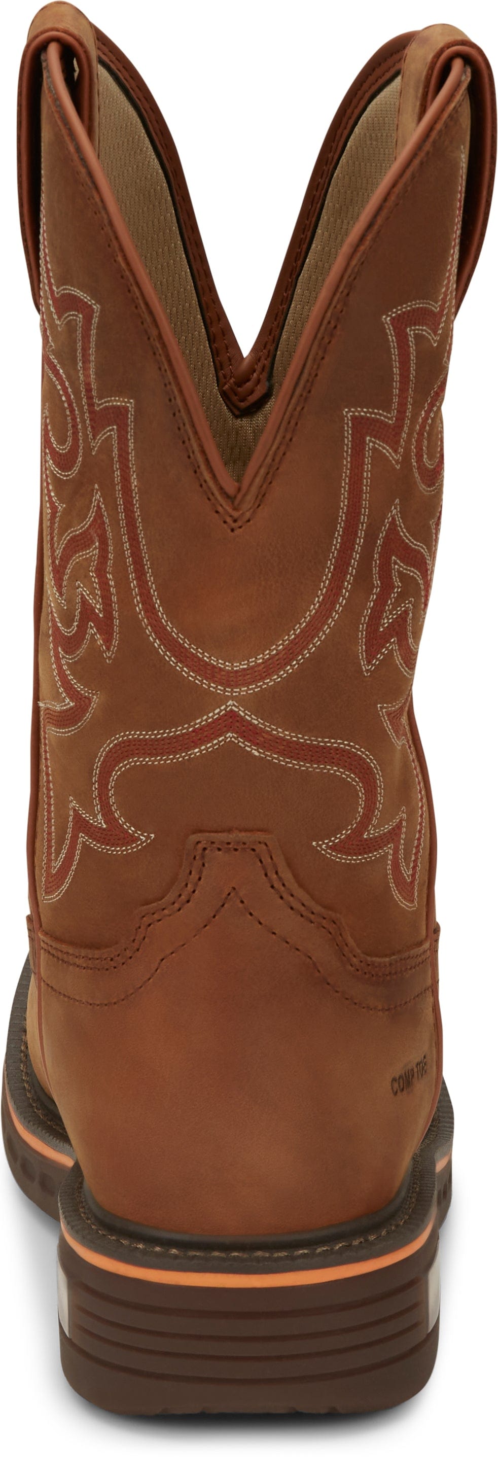 Justin Men's Resistor Russet Nano Comp Toe Work Boots CR4016