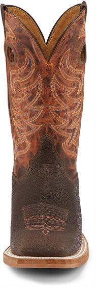 Justin Boots Boots Justin Men’s Bent Rail Caddo Brown Stone Square toe Western Boots BR777